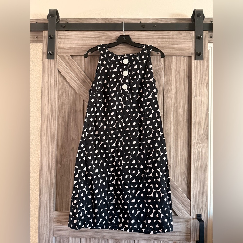 Dressbarn Monochrome Abstract Dress